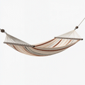 Amaca con barre in cotone e legno 300 x 100 cm beige/marrone per giardino